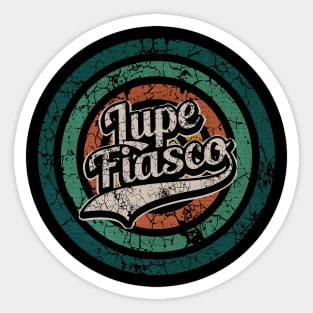 Lupe Fiasco // Retro Circle Crack Vintage Sticker